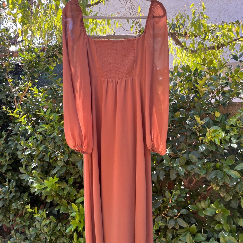 brown aritzia dress - Picture 2 of 2